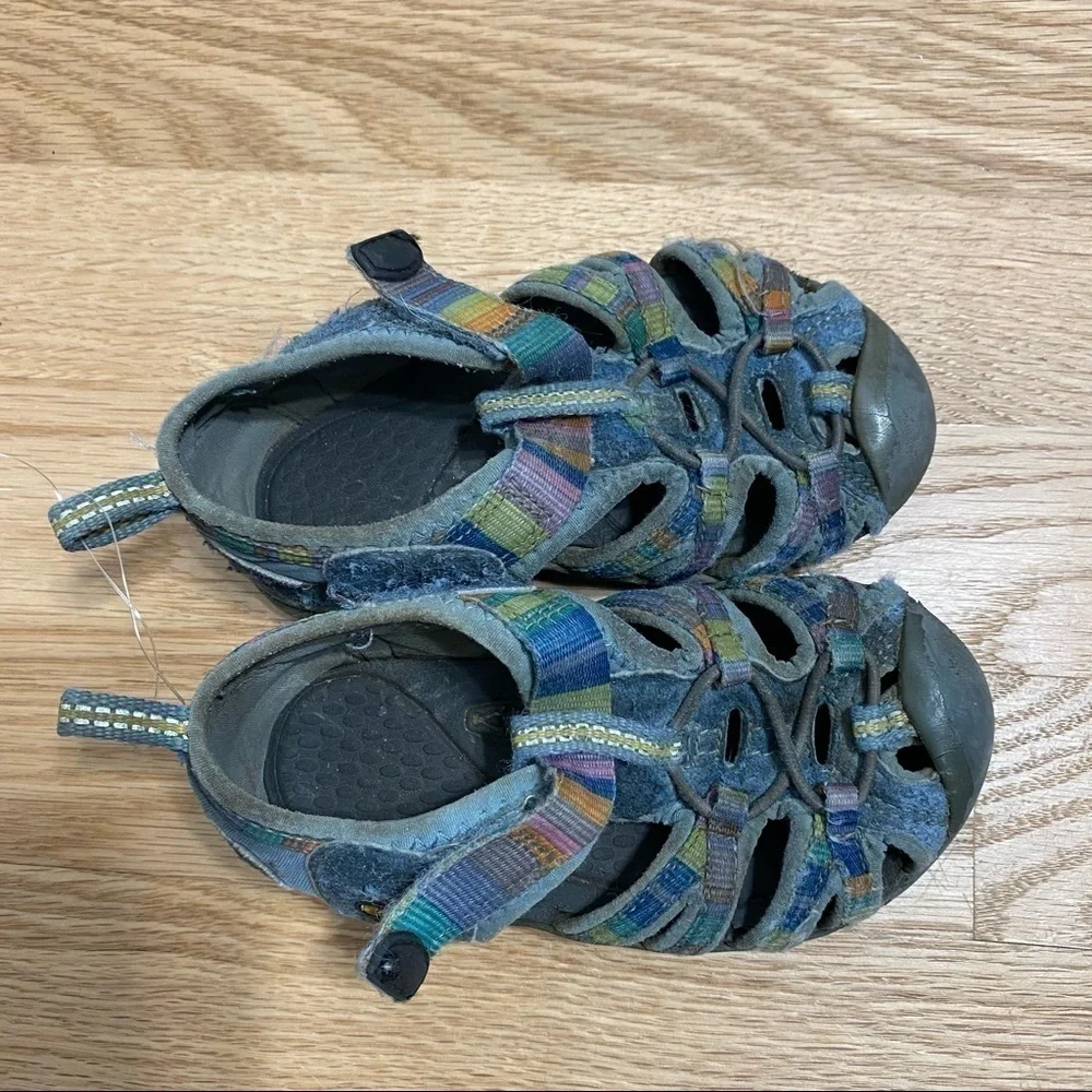Keen Sandals Sz 7 Outdoors Closed Toe Blue Kids Toddler Girl